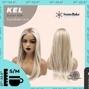 JB EXTENSIONS KEL BUTTERMILK, TRIED ON, NOT WORN, SNOWFLAKE LACE